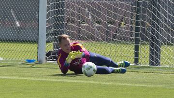 Ter Stegen ya se entrena y apunta a San Mamés