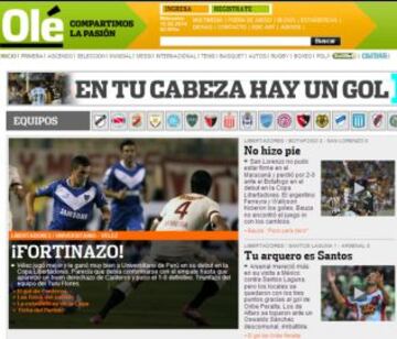 Portadas de la prensa extranjera