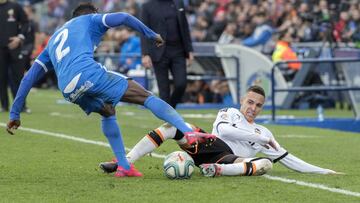 08/02/20
 PARTIDO DE PRIMERA DIVISION
 GETAFE CF - VALENCIA CF
 2 DJENE RODRIGO MORENO