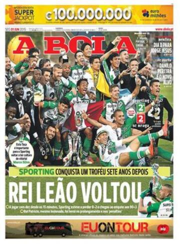 Portadas de la prensa deportiva