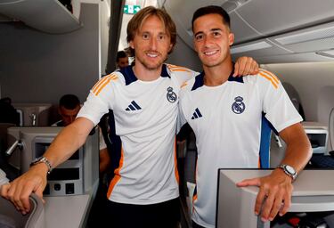 Luka Modric y Lucas Vázquez. 
 