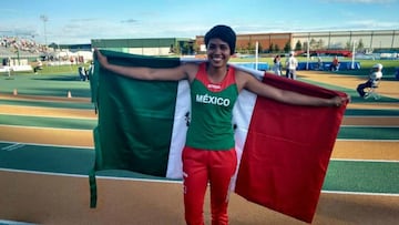 Esquivel, tras ganar la plata en el campeonato panamericano Sub 20 en Edmonton.