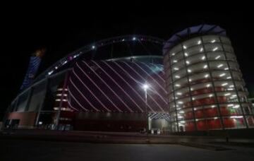 El Khalifa International Stadium es el recinto al aire libre refrigerado más grande del mundo, diseñado para que la sensación térmica en su interior sea de 26º en una zona en la que se registran temperaturas máximas de 50º en verano.