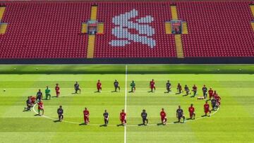 George Floyd death: Liverpool stars take knee in solidarity with Black Lives Matter movement