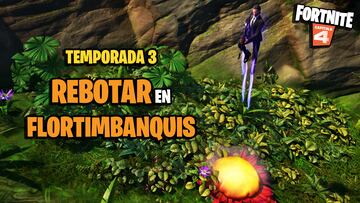 fortnite capitulo 4 temporada 3 tierras salvajes misiones semana 5 rebota en varias flortimbanquis sin tocar el suelo