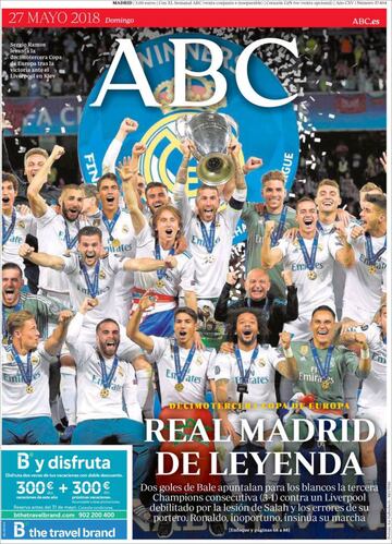 Las portadas de la prensa tras la final de Champions