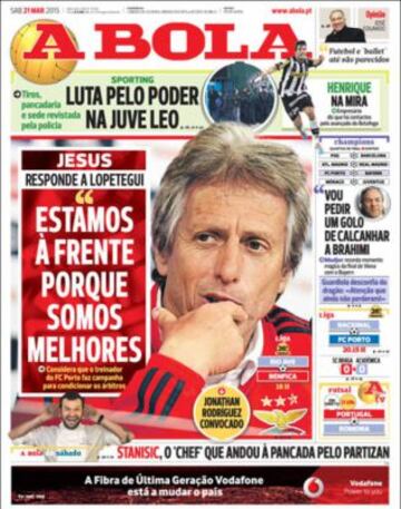 Portadas de la prensa deportiva