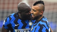 Vidal y Alexis sonríen en el clásico y acechan al Milan en la Serie A