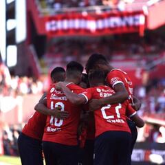 Andrés Felipe Roa anota su primer gol con Independiente