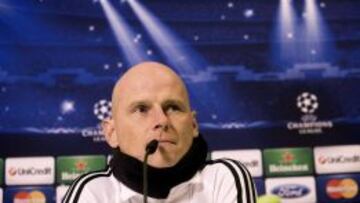 Solbakken, en rueda de prensa.