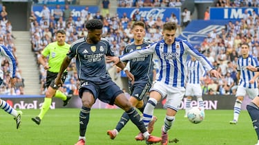 Ander Barrenetxea fue el jugador más destacado de la Real Sociedad.