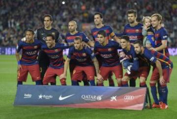 Once inicial del Barcelona 