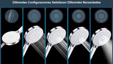 Esta alcachofa de ducha con cinco modos (incluye masaje) es la más vendida 