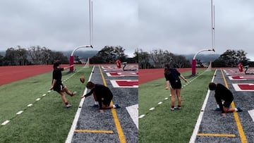 Atención al gol de campo olímpico que rompe las redes