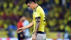 Falta de actitud y James: fallas de Colombia ante Argentina