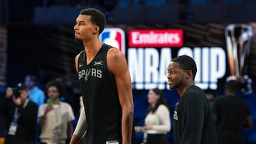 Spurs star could return after missing 12 games, as San Antonio looks to reach the NBA Cup final against Oklahoma City.