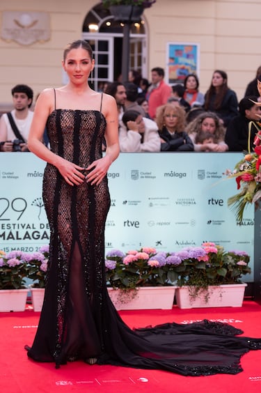 Andrea Duro durante el photocall de clausira del 29 Festival de Málaga en el Teatro Cervantes. 
 
