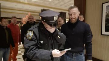La sorpresa de McGregor a una policía de NY: ¡ni se lo creía!