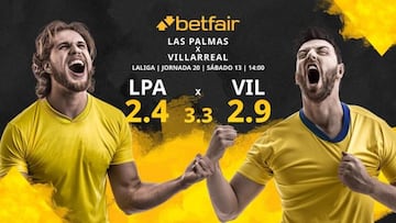 UD Las Palmas vs. Villarreal CF: horario, TV, estadísticas, clasificación y pronósticos
