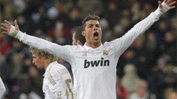 <b>Cristiano Ronaldo</b> celebrando un gol.