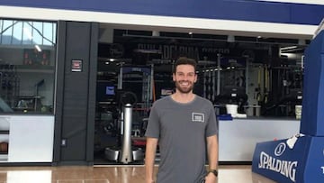 Óliver Gonzalo, con los 76ers.