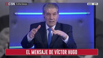 El duro mensaje de Víctor Hugo Morales desde la UCI: "El bicho me está mirando"