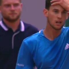 Los 6 primeros juegos fueron una oda al tenis: el punto que lo refrenda y dejó a Thiem así...