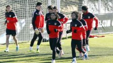 Entrenamiento del Atl&eacute;tico de Madrid.