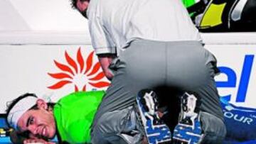 <b> MAL DE LA ESPALDA. </b>Nadal dejó Londres con molestias lumbares.