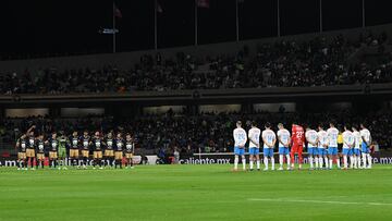 Protocolo during the 14th round match between Pumas UNAM and Cruz Azul as part of the Liga BBVA MX, Torneo Apertura 2024 at Olimpico Universitario Stadium on October 26, 2024 in Mexico City, Mexico.