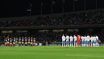 Protocolo during the 14th round match between Pumas UNAM and Cruz Azul as part of the Liga BBVA MX, Torneo Apertura 2024 at Olimpico Universitario Stadium on October 26, 2024 in Mexico City, Mexico.