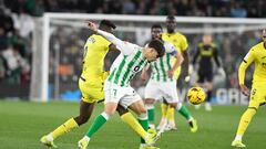 Abde, ante el Villarreal.