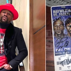 La última de Mayweather: le piden un autógrafo... ¡y le tacha la cara a Pacquiao!