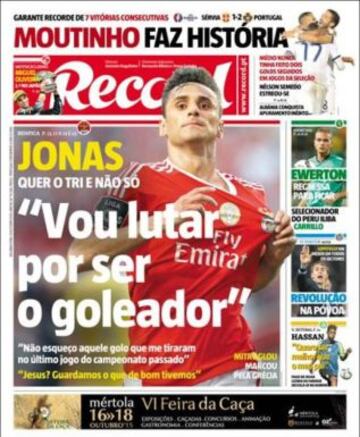 Portadas de la prensa deportiva