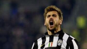 Fernando Llorente, celebra un gol con la Juventus.