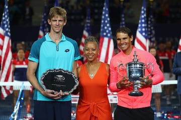 Rafa Nadal ganó a Kevin Anderson por 6-3, 6-3 y 6-4