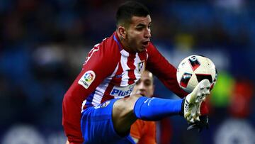 Ángel Correa durante el último partido de Copa entre Atlético de Madrid y Eibar.