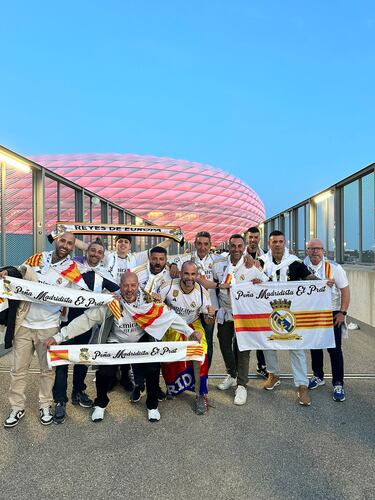 Las peñas madridistas invadieron Múnich