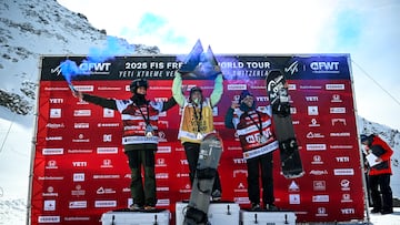 Podio final Snowboard Women FWT 2025