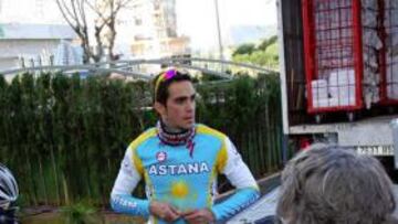 <b>CENTRO DE ATENCIÓN. </b>Contador, en la pretemporada de Calpe.