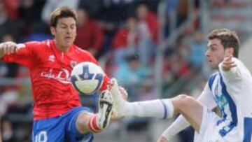 <b>NUMANCIA </b>Moreno, durante el partido ante el Recreativo.