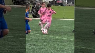 El hijo más pequeño de Messi se mandó un golazo digno de los mejores tiempos de su papá