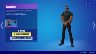 Will Smith en Fortnite; así es el skin Mike Lowrey de Dos Policías Rebeldes/Bad Boys