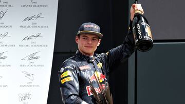 Max Verstappen en el GP Gran Bretaña 2016.