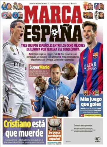 Portadas de la prensa deportiva