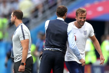 Harry Kane hizo un hat-trick y se convierte, con 5 goles, en el máximo goleador del torneo. Tras marcar fue sustituido por Jaime Vardy.