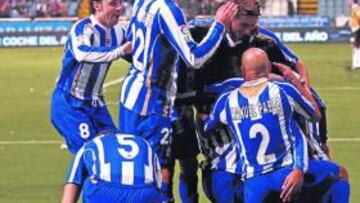 <b>AL ALZA. </b>El Deportivo ha recuperado sensaciones positivas y no se pone límites a su ambición.