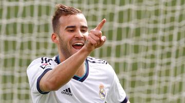 Jesé celebra un gol con el Castilla.