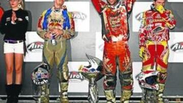 Cervantes, en el podio.