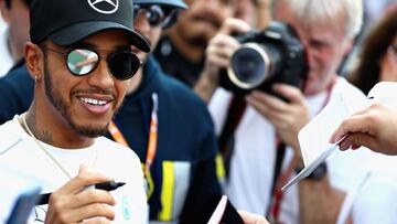Lewis Hamilton en México.